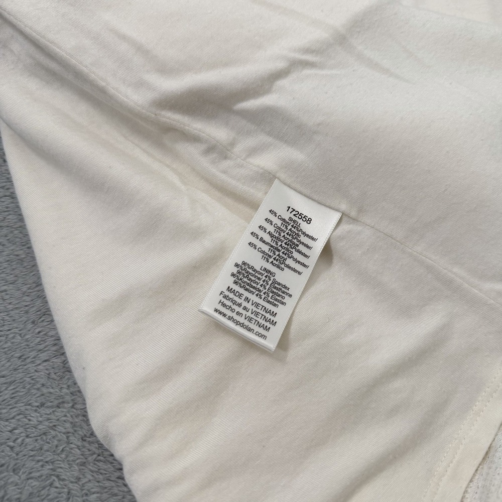 Anthropologie Dolan Textured Mini Skirt Womens Small Ivory Embroidered Lined - Picture 7 of 10